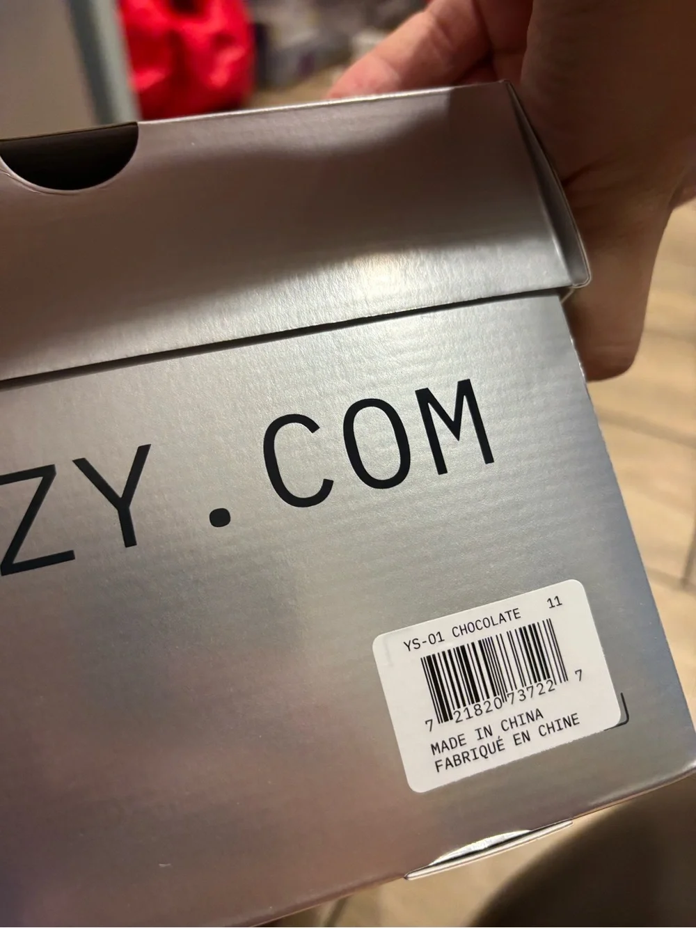 Brand New Yeezy Slide Chocolate YS-01 Size 11 Brown Foam Slide Sandals with Box